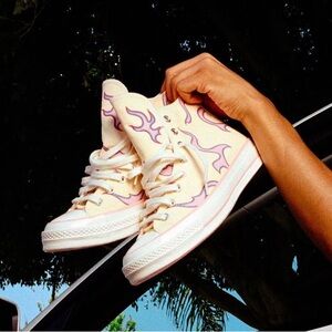 Womens Golf Le Fleur x Chuck 70 High 'Flame - Pastel Yellow'